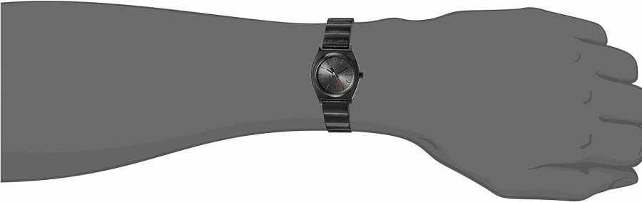 NIXON Nixon Women'S Quartz Stainless Steel And Leather Watch, Color:Black (Model: A509Sw2244-00) Hot