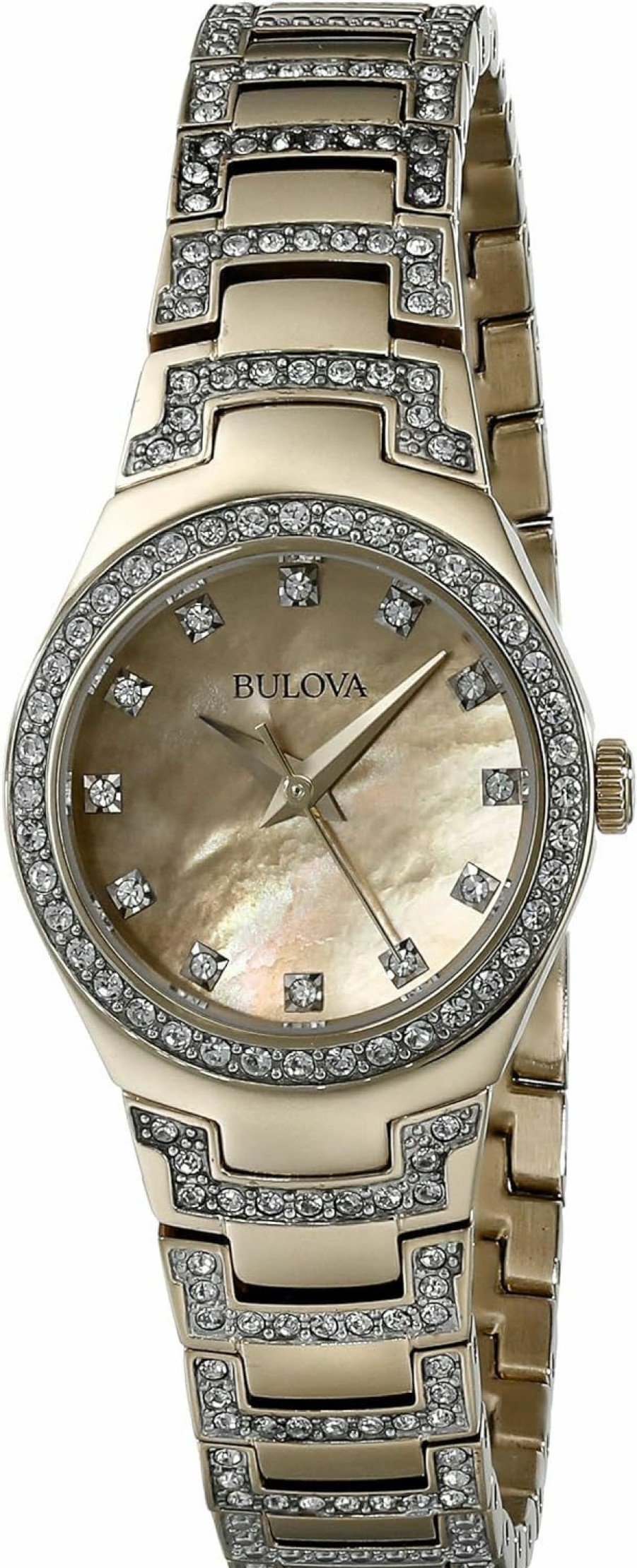 Bulova Bulova Women'S 98L199 Analog Display Japanese Quartz Two Tone Watch Wholesale