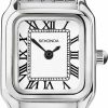 Sekonda Sekonda Monica Ladies 20Mm Quartz Watch In White With Analogue Display, And Silver Alloy Strap 40143 New