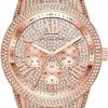 Michael Kors Michael Kors Mk6933 Bradshawn Rose Gold Tone Dial Pave Glitz Crystal Accent Stainless Steel Women'S Watch Online