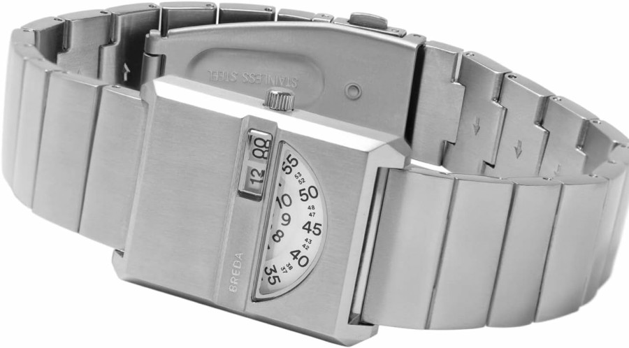 Breda Breda 'Pulse Tandem' Silver And Metal Bracelet Watch, 26Mm Clearance