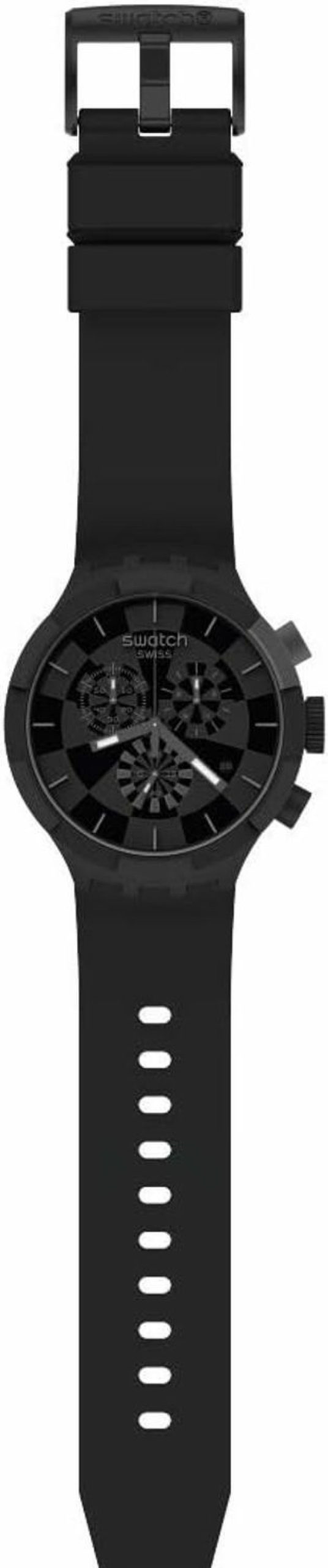 Swatch Swatch Quartz Silicone Strap, Black, 20 Casual Watch (Model: Sb02B400) Best