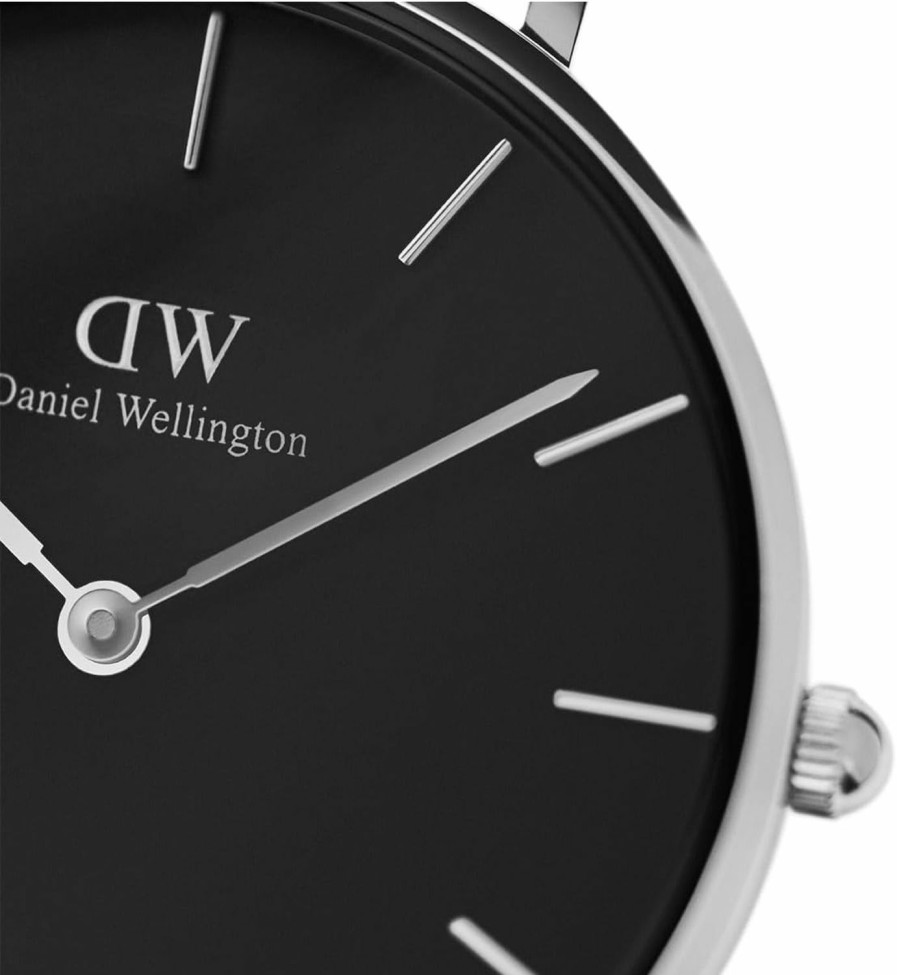 Daniel Wellington Daniel Wellington Petite Ashfield Watch, Matte Black Mesh Bracelet Clearance